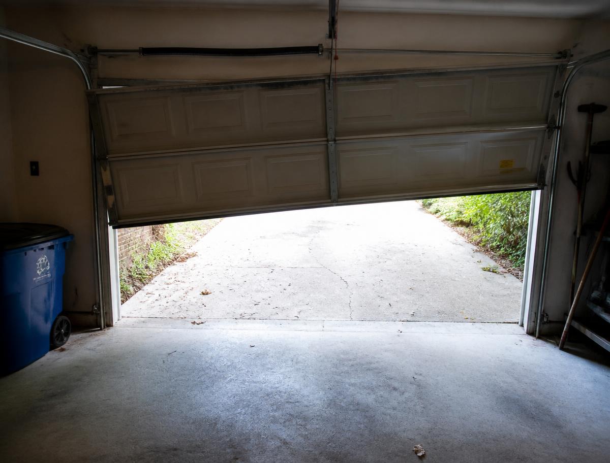Residential garage door that will not open from the driveway